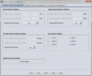 Cortex Nexus Output Configuration Window