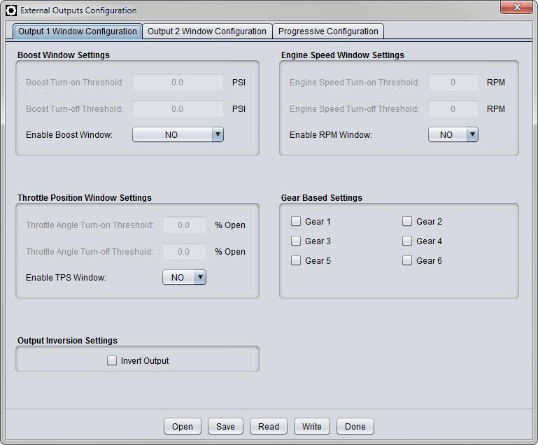 Cortex Nexus Output Configuration Window - SIRHC Labs